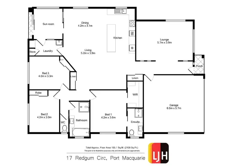 Floorplan of Homely house listing, 17 Redgum Circuit, Port Macquarie NSW 2444