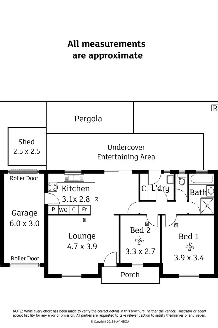 Floorplan of Homely unit listing, Unit 4/4 Kidman Avenue, Kidman Park SA 5025