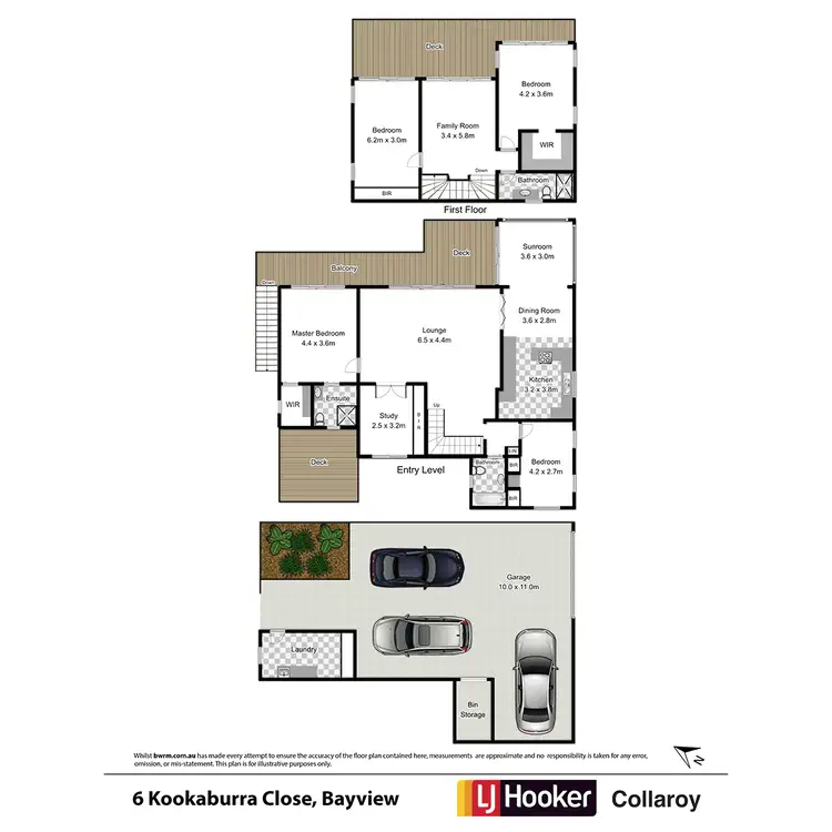Floorplan of Homely house listing, 6 Kookaburra Close, Bayview NSW 2104