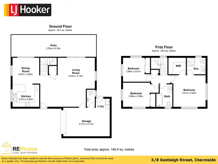 Floorplan of Homely townhouse listing, 3/8 Eastleigh Street, Chermside QLD 4032