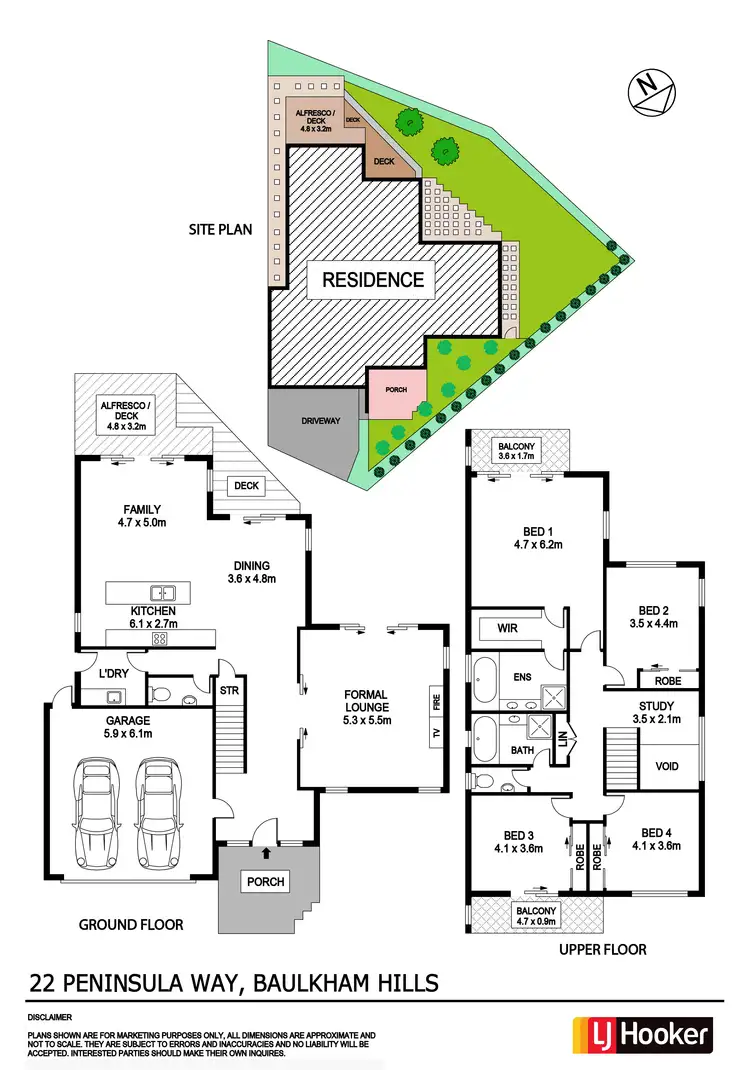 Floorplan of Homely house listing, 22 Peninsula Way, Baulkham Hills NSW 2153