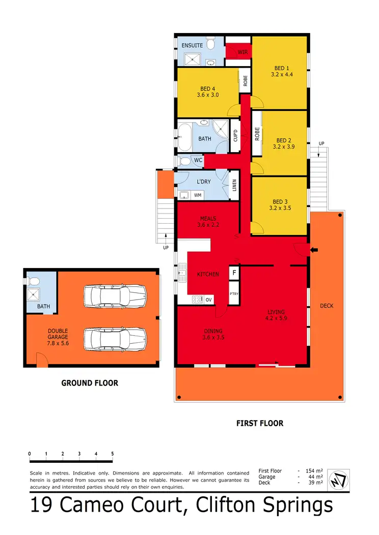 Floorplan of Homely house listing, 19 Cameo Court, Clifton Springs VIC 3222