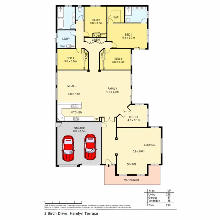 Floorplan of Homely house listing, 3 Birch Drive, Hamlyn Terrace NSW 2259
