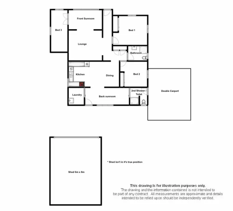 Floorplan of Homely house listing, 6 Rous Road, Goonellabah NSW 2480