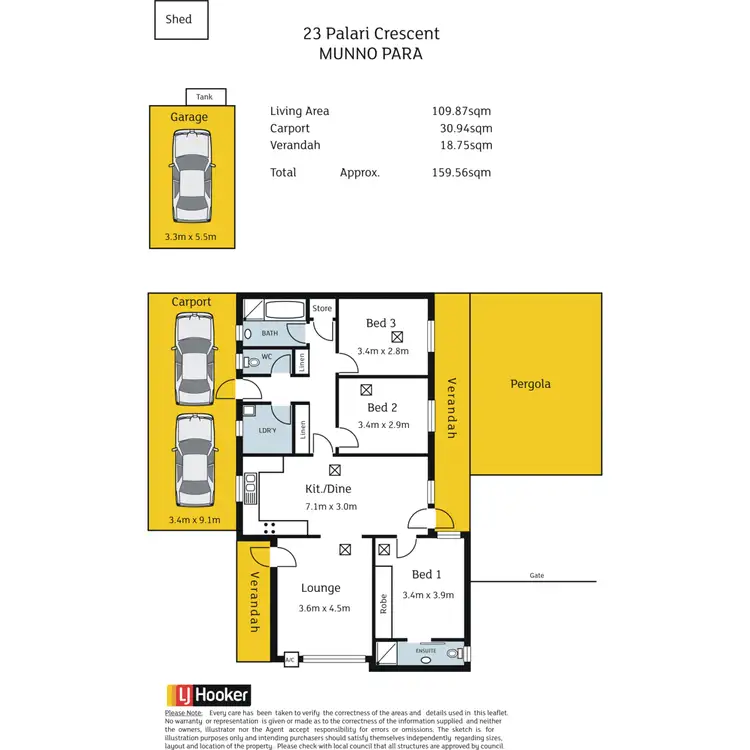 Floorplan of Homely house listing, 23 Palari Crescent, Munno Para SA 5115
