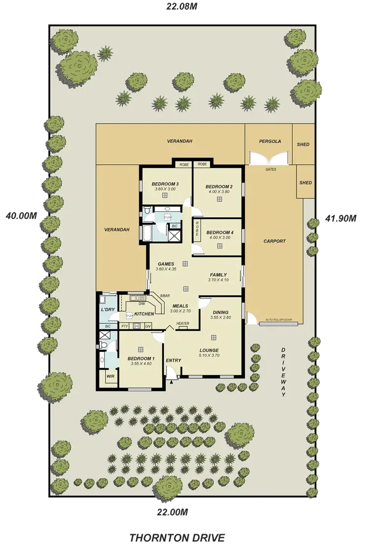 Floorplan of Homely house listing, 85 Thornton Drive, Greenwith SA 5125