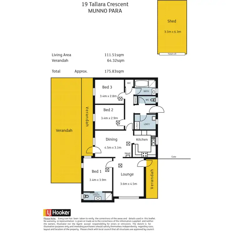 Floorplan of Homely house listing, 19 Tallara Crescent, Munno Para SA 5115