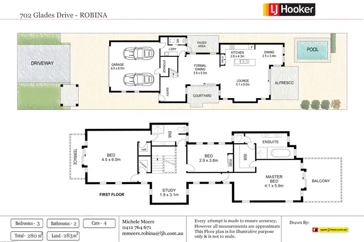 Floorplan of Homely house listing, 702 Glades Drive, Robina QLD 4226