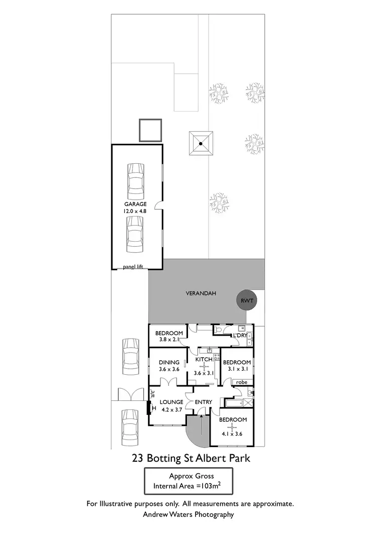 Floorplan of Homely house listing, 23 Botting Street, Albert Park SA 5014