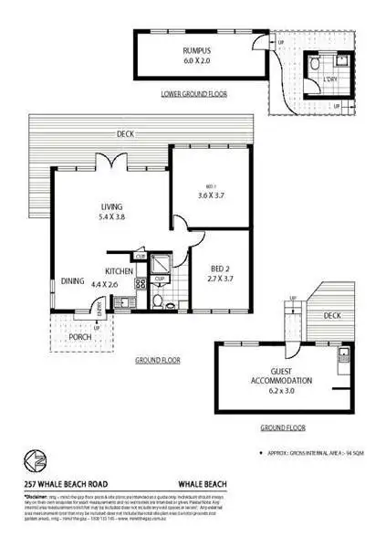 Floorplan of Homely house listing, 257 Whale Beach Road, Whale Beach NSW 2107
