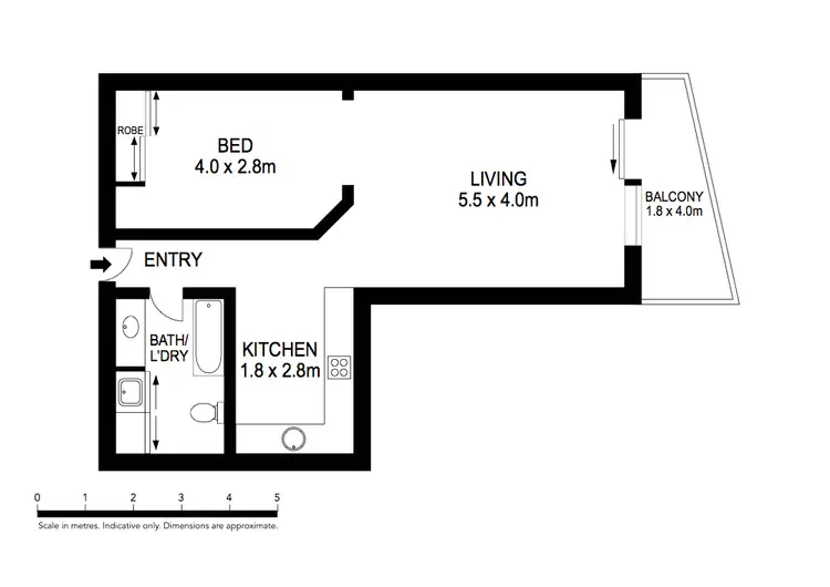 Floorplan of Homely apartment listing, 423/90 Esplanade, Darwin NT 800