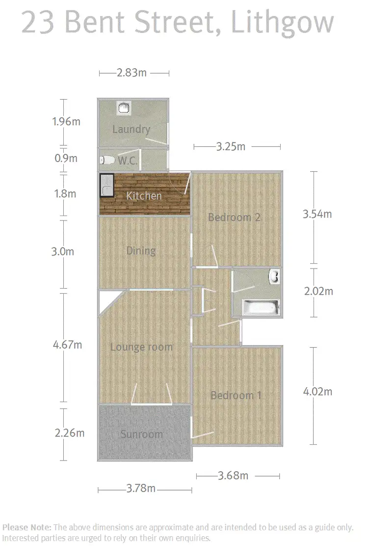 Floorplan of Homely house listing, 23 Bent Street, Lithgow NSW 2790