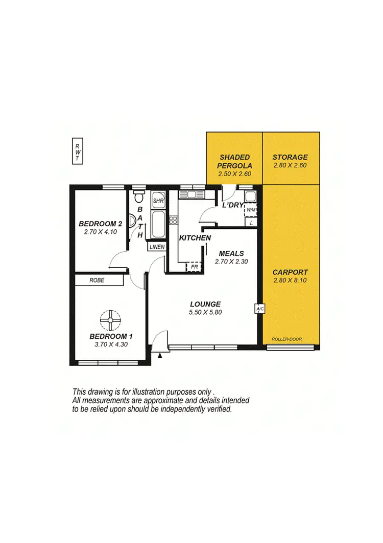 Floorplan of Homely unit listing, 2/475 Portrush Road (Facing Windsor Rd), Glenunga SA 5064