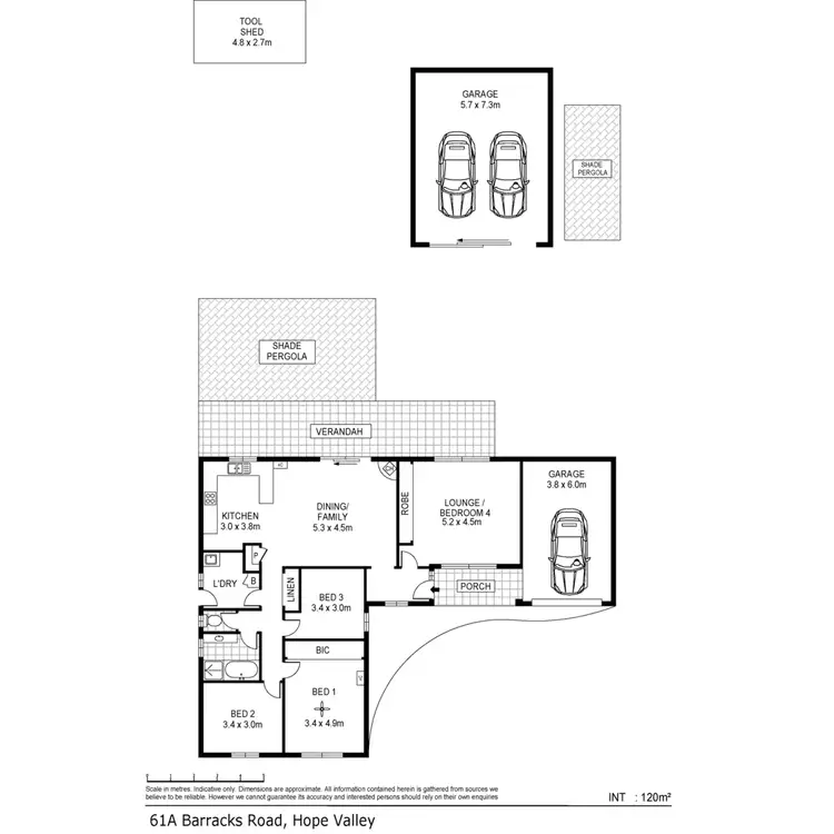 Floorplan of Homely house listing, 61A Barracks Road, Hope Valley SA 5090