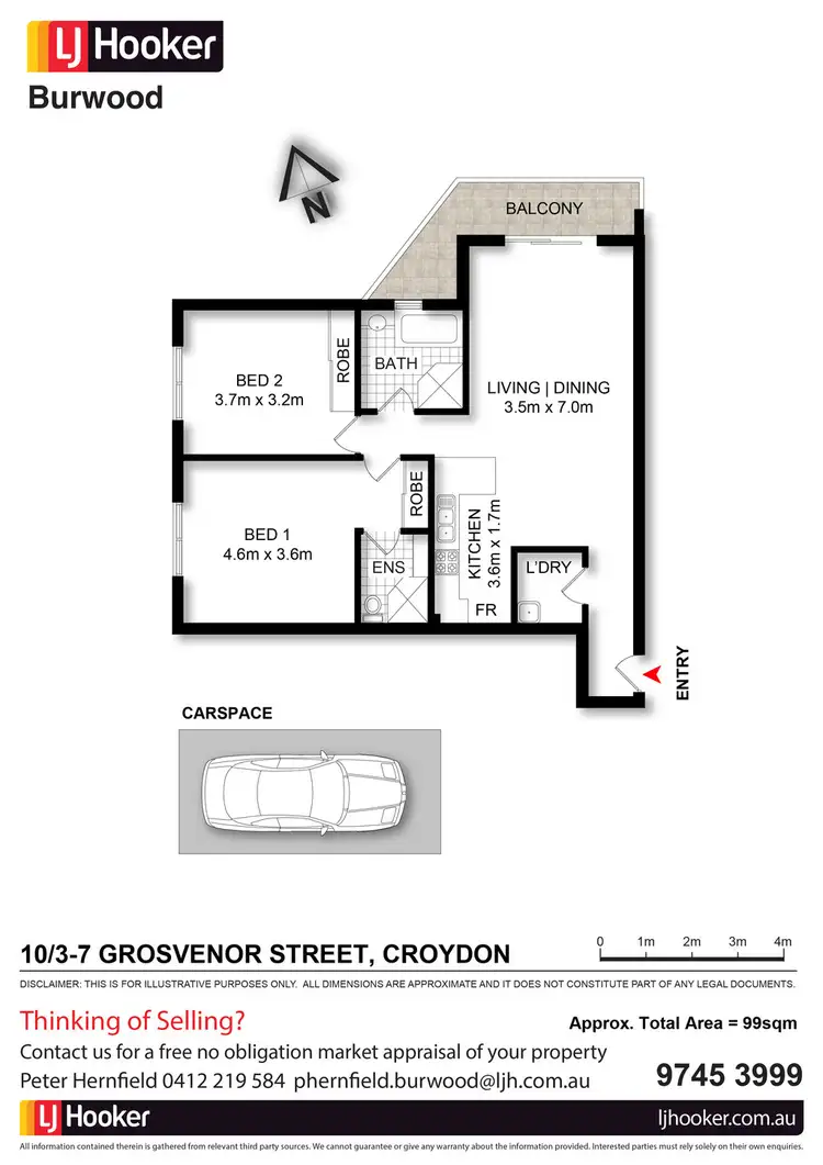 Floorplan of Homely unit listing, 10/3-7 Grosvenor Street, Croydon NSW 2132