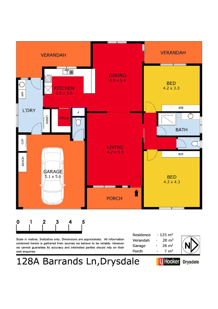 Floorplan of Homely townhouse listing, 128a Barrands Lane, Drysdale VIC 3222