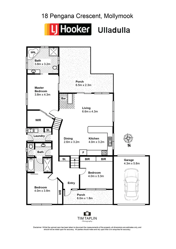 Floorplan of Homely house listing, 18 Pengana Crescent, Mollymook NSW 2539