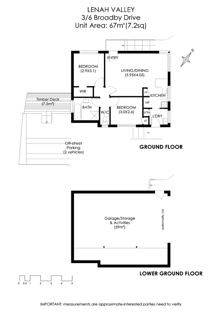 Floorplan of Homely unit listing, 3/6 Broadby Drive, Lenah Valley TAS 7008