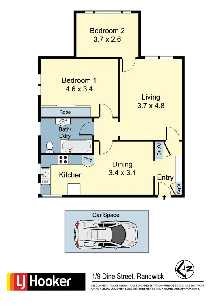Floorplan of Homely apartment listing, 1/9 Dine Street, Randwick NSW 2031