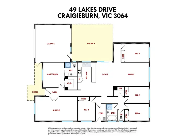 Floorplan of Homely house listing, 49 Lakes Drive, Craigieburn VIC 3064