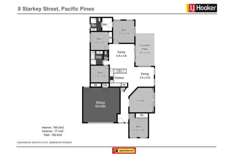 Floorplan of Homely house listing, 8 Starkey Street, Pacific Pines QLD 4211