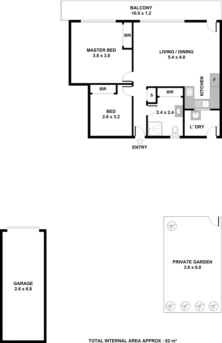 Floorplan of Homely unit listing, 3/66 Junction Road, Clayfield QLD 4011