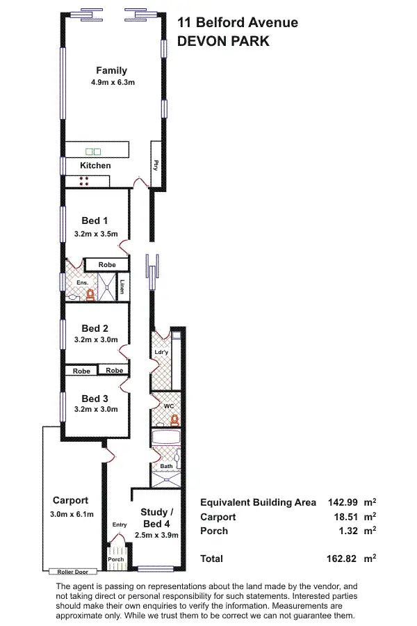 Floorplan of Homely house listing, 11 Belford Avenue, Devon Park SA 5008