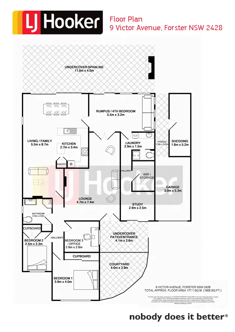 Floorplan of Homely house listing, 9 Victor Avenue, Forster NSW 2428