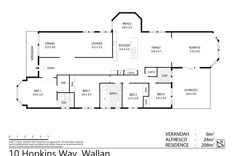 Floorplan of Homely house listing, 10 Hopkins Way, Wallan VIC 3756