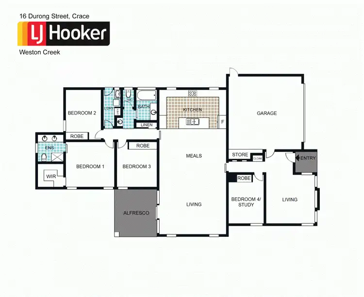 Floorplan of Homely house listing, 16 Durong Street, Crace ACT 2911