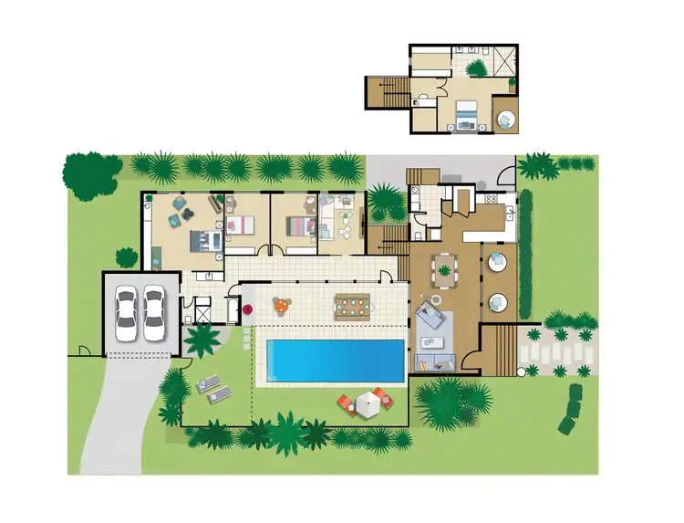 Floorplan of Homely house listing, 79 Stillwater Drive, Twin Waters QLD 4564