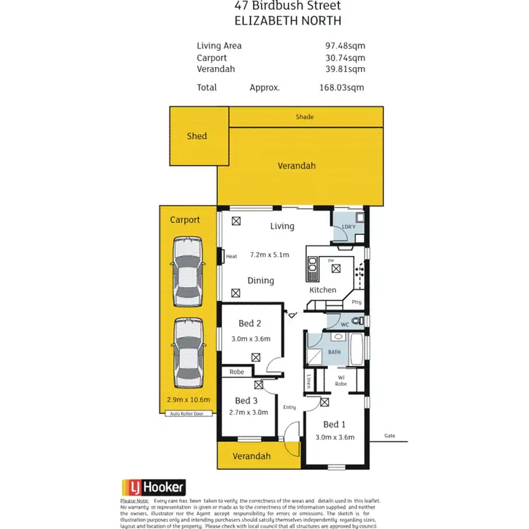 Floorplan of Homely house listing, 47 Birdbush Street, Elizabeth North SA 5113
