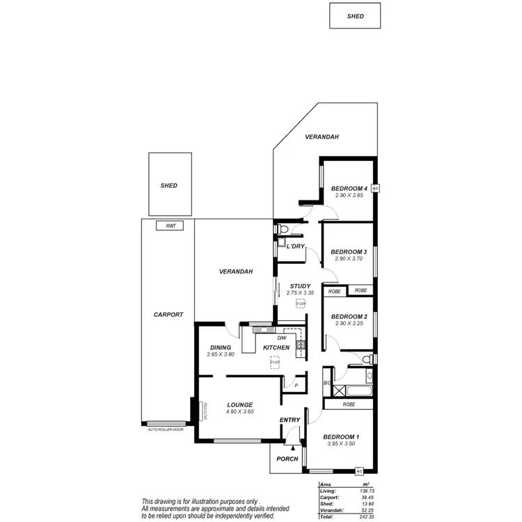 Floorplan of Homely house listing, 11 Glover Avenue, Pooraka SA 5095