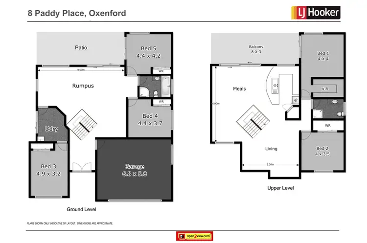 Floorplan of Homely house listing, 8 Paddy Place, Oxenford QLD 4210