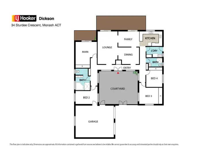 Floorplan of Homely house listing, 34 Sturdee Crescent, Monash ACT 2904