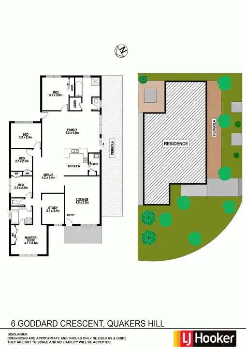 Floorplan of Homely house listing, 6 Goddard Crescent, Quakers Hill NSW 2763