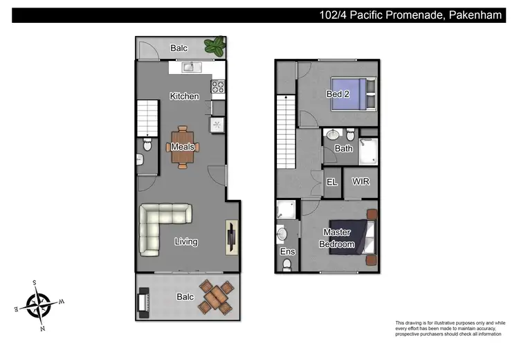 Floorplan of Homely townhouse listing, 102/4 Pacific Promenade, Pakenham VIC 3810