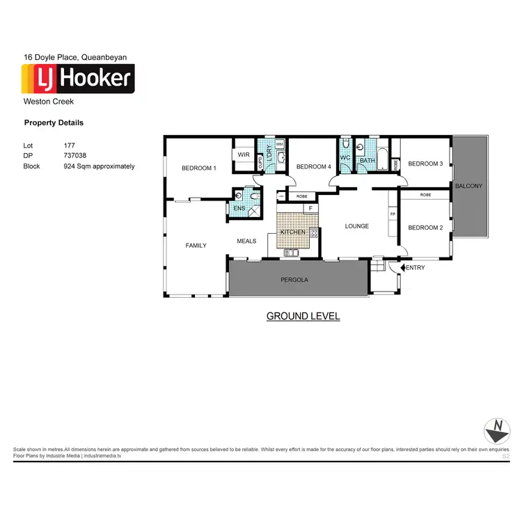 Floorplan of Homely house listing, 16 Doyle Place, Queanbeyan NSW 2620