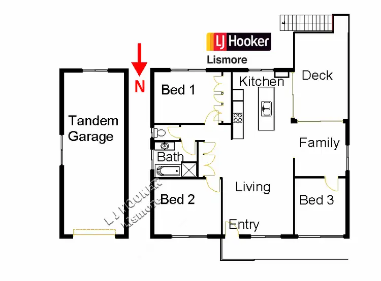 Floorplan of Homely house listing, 6 Beaumont Drive, East Lismore NSW 2480