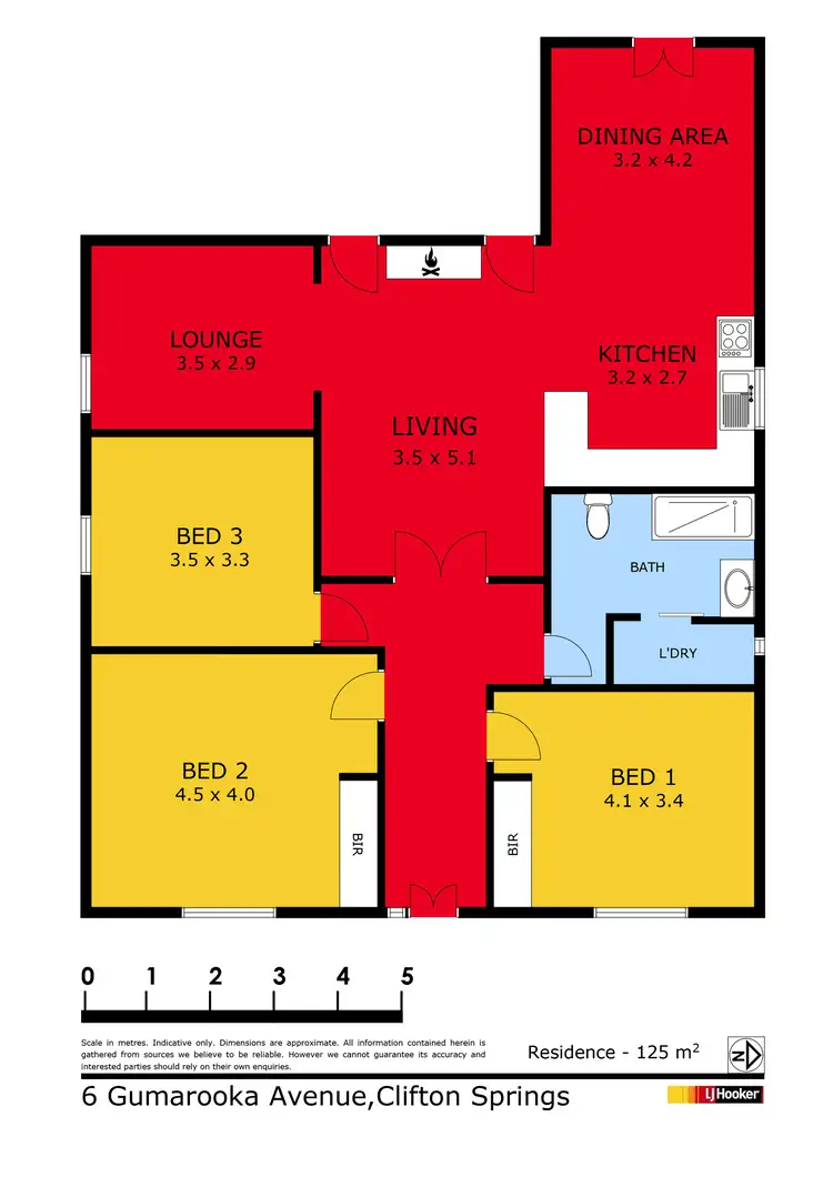Floorplan of Homely house listing, 6 Gumarooka Avenue, Clifton Springs VIC 3222