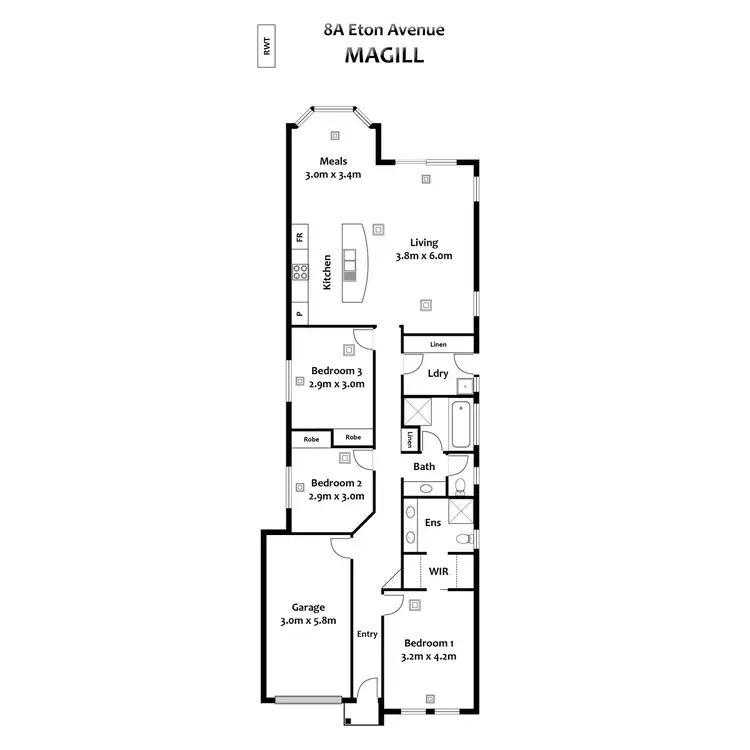 Floorplan of Homely house listing, 8a Eton Avenue, Magill SA 5072