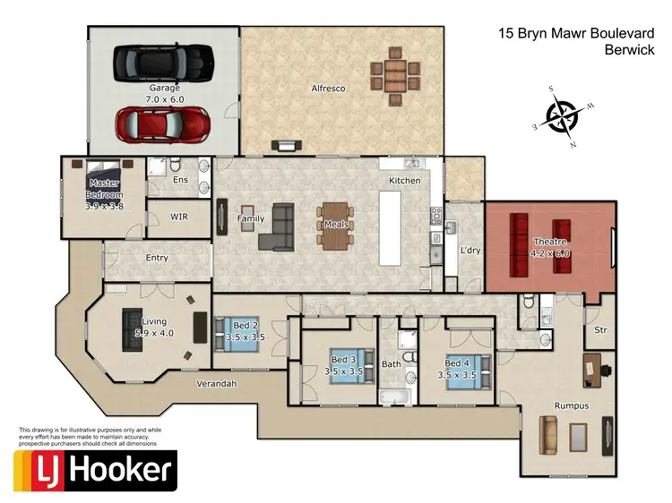 Floorplan of Homely house listing, 15 Bryn Mawr Boulevard, Berwick VIC 3806