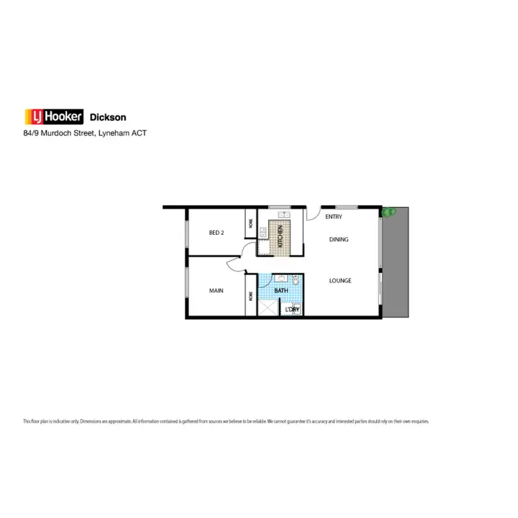 Floorplan of Homely apartment listing, 84/9 Murdoch Street, Lyneham ACT 2602
