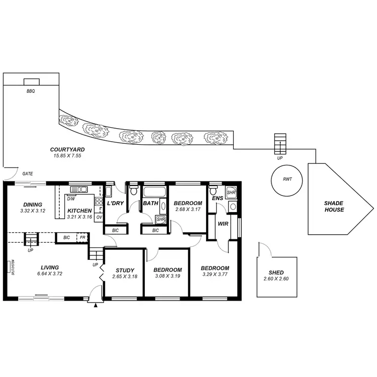 Floorplan of Homely house listing, 1 Whitewood Drive, Upper Sturt SA 5156
