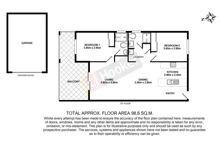 Floorplan of Homely unit listing, 5/1021 Boundary Road, Coopers Plains QLD 4108