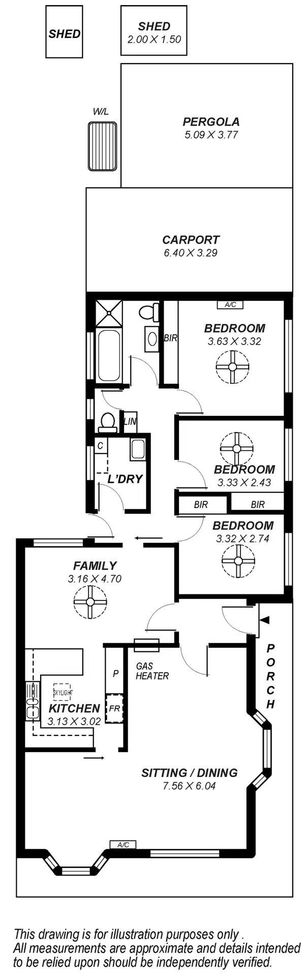 Floorplan of Homely house listing, 11 Knightsbridge Road, Leabrook SA 5068
