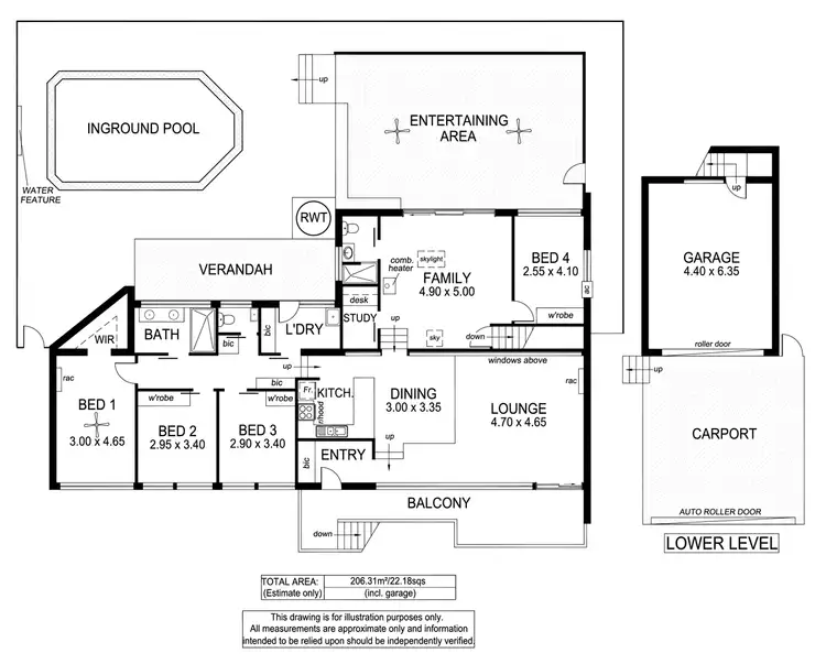Floorplan of Homely house listing, 15 Gooroonga Street, Seaview Downs SA 5049