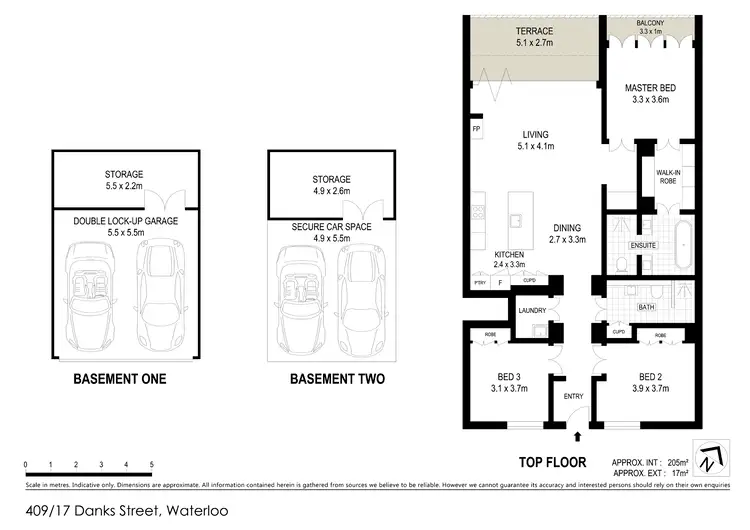 Floorplan of Homely apartment listing, 409/17 Danks Street, Waterloo NSW 2017