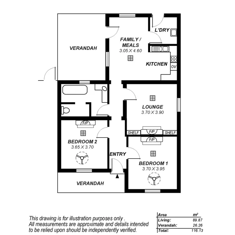 Floorplan of Homely house listing, 28 Wellington Street, Alberton SA 5014