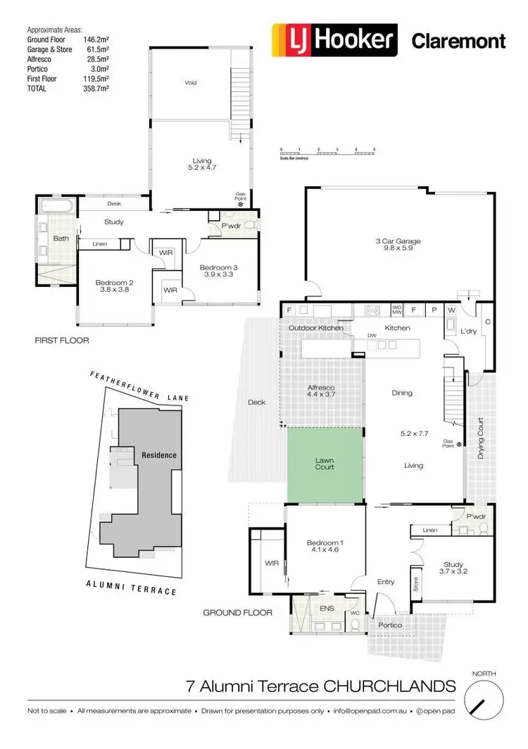 Floorplan of Homely house listing, 7 Alumni Terrace, Churchlands WA 6018